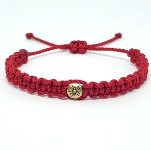 Kids size red string evil eye bracelet